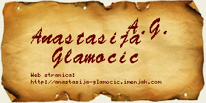 Anastasija Glamočić vizit kartica
